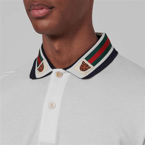 gucci tiger polo red|Gucci polo shirts for men.